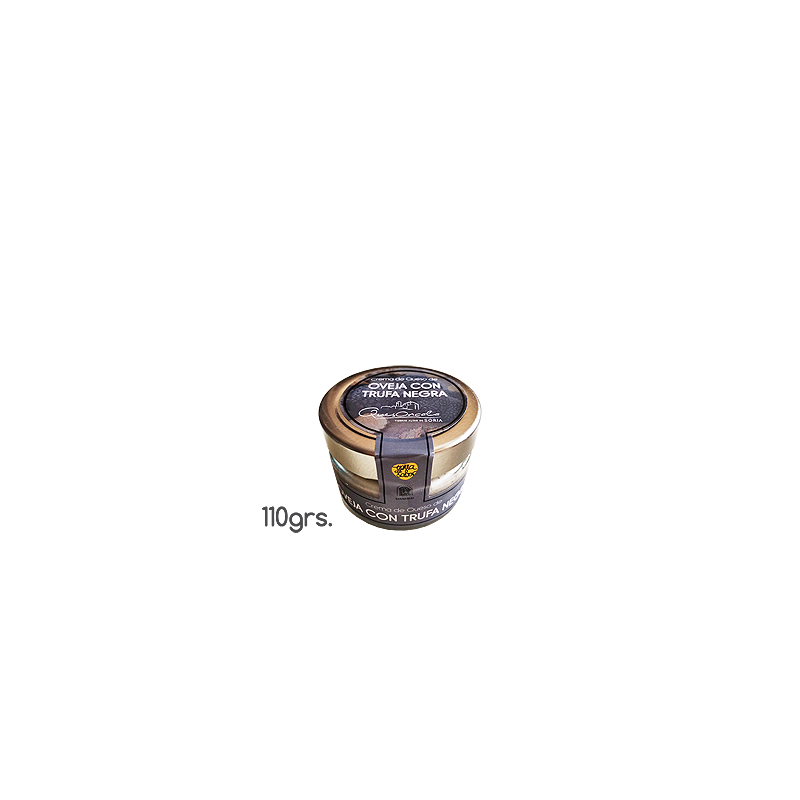 Crema de queso de Oncala con trufa negra