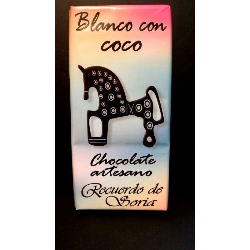 Chocolate blanco con coco