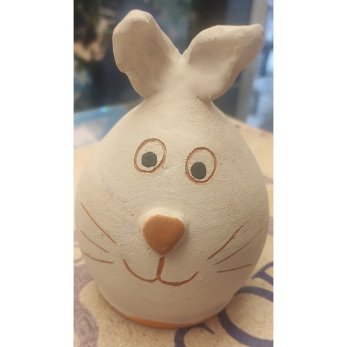 Hucha conejo de cerámica artesanal