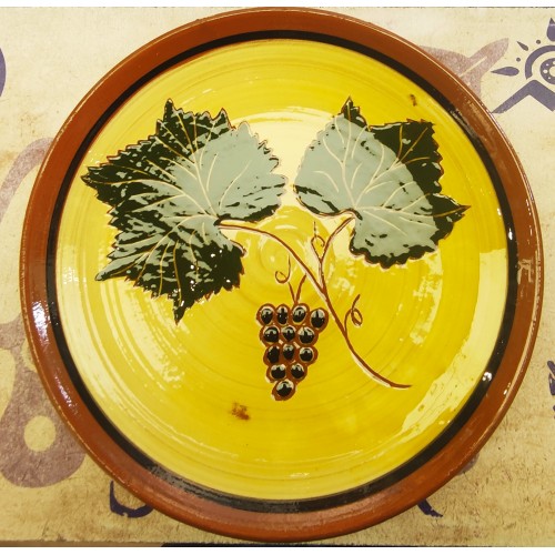Plato cerámica artesanal decorado