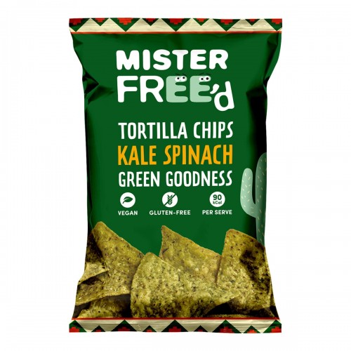 Tortilla chips de kale y espinacas Mister Free´d 135 gr